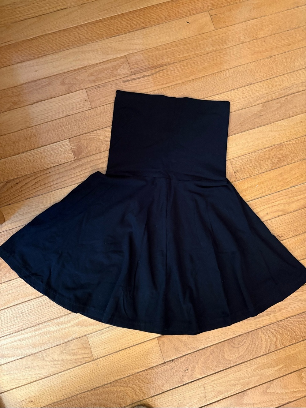 American Apparel Black High-Waist Circle Skirt